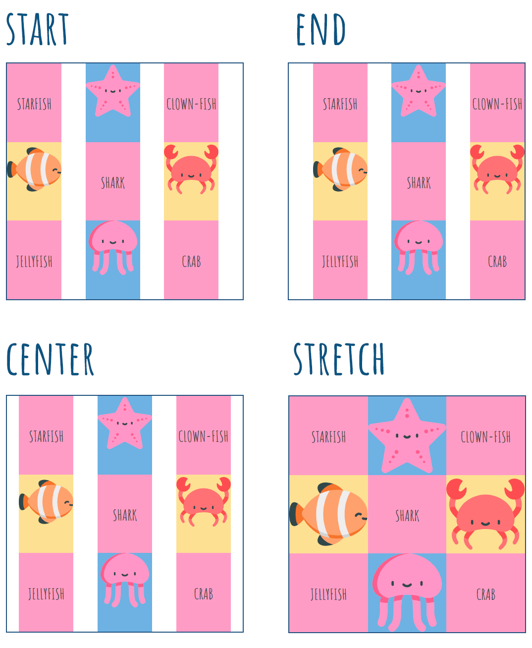 CSS Grid justify-items