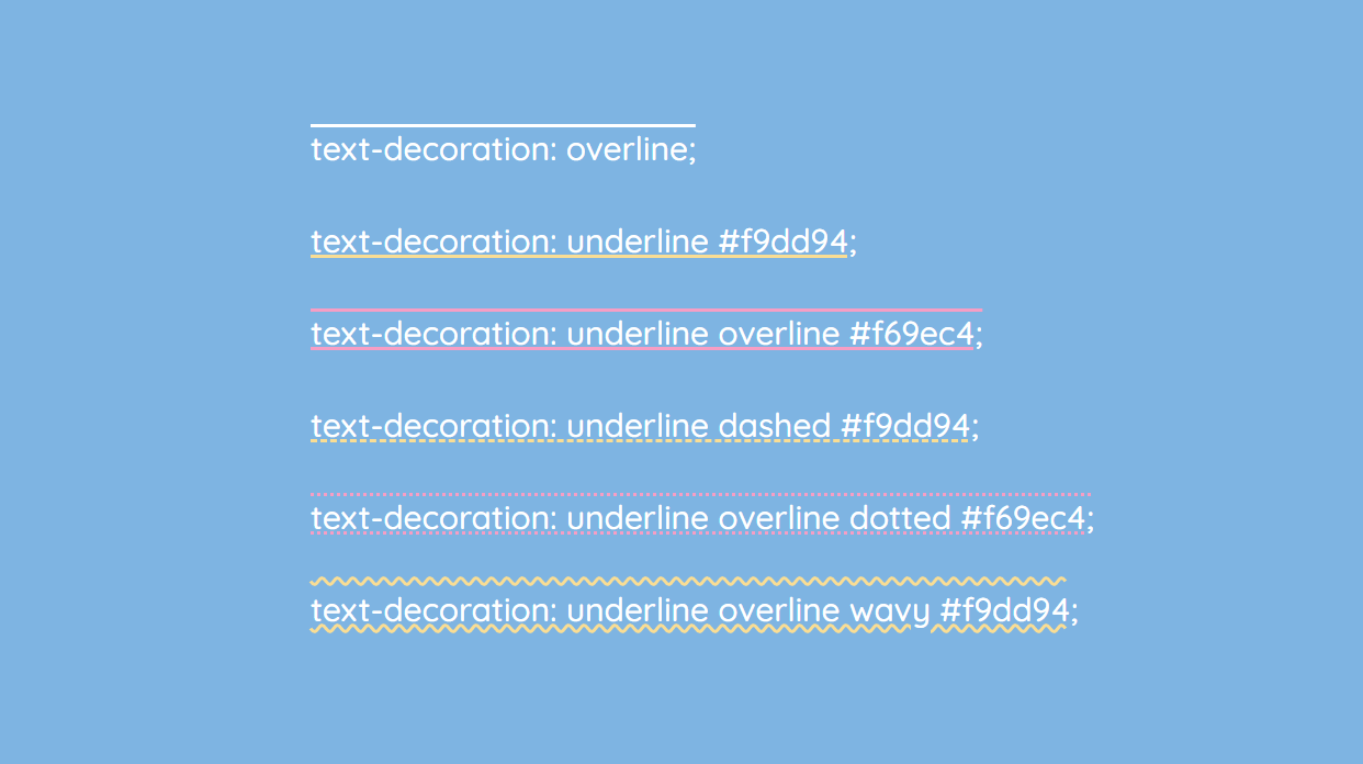 CSS text-decoration property